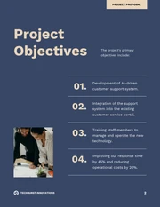 Blue And Beige Project Proposal - Page 2