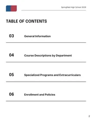 High School Course Catalog Template - page 2