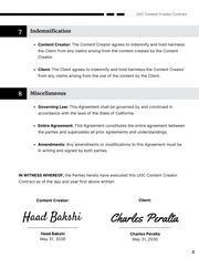 UGC Content Creator Contract Template - Seite 4