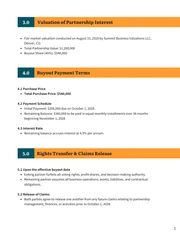 Partnership Buyout Agreement Template - page 2
