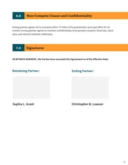 Partnership Buyout Agreement Template - page 3