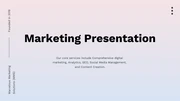 Gradient Yellow And Purple Marketing Presentation - Page 1