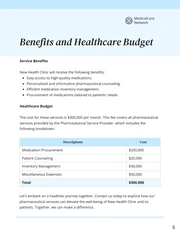 Blue Easy Healthcare Proposal - Page 5