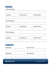 Purchase Order Form Template - Seite 2