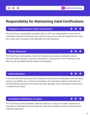 Travel Nurse Contract Template - page 6