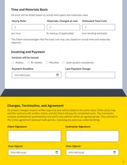 T&M Contract Template - page 2