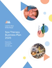 Spa Business Plan Template - صفحة 1