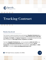 Trucking Contract Template - Pagina 1