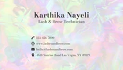 Gradient Colorful Minimalist Lash Business Card - Page 2