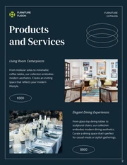 Modern Navy and Green Furniture Catalog - Page 2