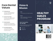 Mint Gray Iconic Dental Tri Fold Brochure - Page 1