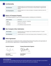 Severance Agreement HR Template - Pagina 2