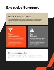 Executive Management Report Template - Seite 3