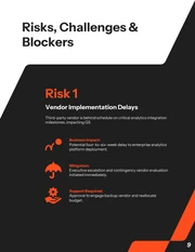 Executive Management Report Template - Seite 9