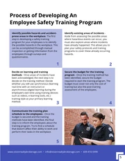 Blue and White Safety Training Handbook Template - Page 5