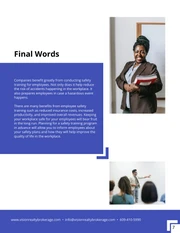 Blue and White Safety Training Handbook Template - Page 7