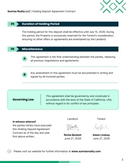 Holding Deposit Agreement Contract Template - Página 3