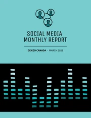 SOCIAL MEDIA METRICS MONTHLY REPORT - صفحة 1