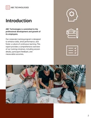 Training Report Template - page 2
