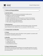 Personal Training Contract Template - صفحة 2