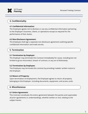 Personal Training Contract Template - Página 3
