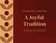 Red Maroon and Yellow Christmas Tradition Presentation - Page 1