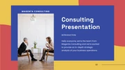Red And Yellow Playfull Consulting Presentation - Page 1
