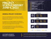 Yellow Project Status Report - Page 1