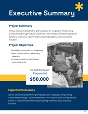 Blue and Yellow Art and Culture Grant Proposals - Page 3