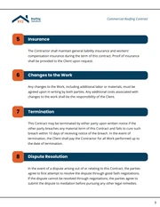 Commercial Roofing Contract Template - Page 3