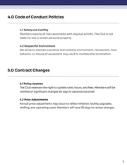Membership Contract Template - Seite 3