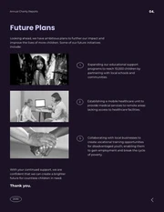 Black Purple and Cream Annual Charity Report - page 5