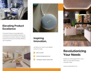 Clean Minimalist Simple Product Tri-fold Brochure - Page 1