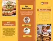 Yellow and Orange Restaurant Tri-fold Brochure - Page 2