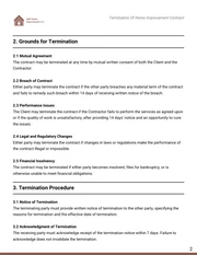 Termination Of Home Improvement Contract Template - Page 2