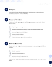 Fleet Maintenance Contract Template - Page 2