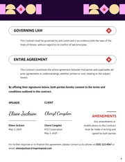 Speaking Contract Template - page 4