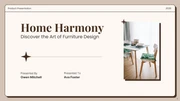 Beige And Brown Minimalist Furniture Product Presentation - Page 1