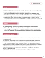 Wedding Planner Contract Template - Página 3