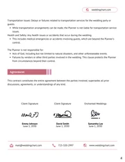 Wedding Planner Contract Template - صفحة 4