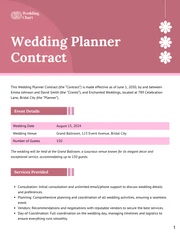 Wedding Planner Contract Template - Página 1