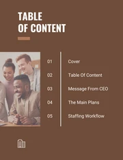 Brown And White Minimalist Modern Company Staffing Plans - Page 2