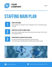 White And Blue Minimalist Simple Professional Corporate Staffing Plans - Page 5