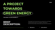 Dark Green Project Presentation - Page 1