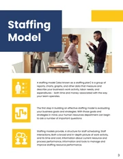 Blue Yellow And White Modern Clean Minimalist Company Staffing Plans - Page 3