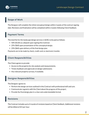 Landscape Design Contract Template - Seite 2