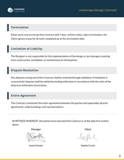 Landscape Design Contract Template - Página 3