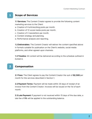 Content Marketing Contract Template - Pagina 2