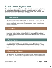 Simple Land Contract Template - Página 1