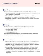 Book Editing Contract Template - Page 2